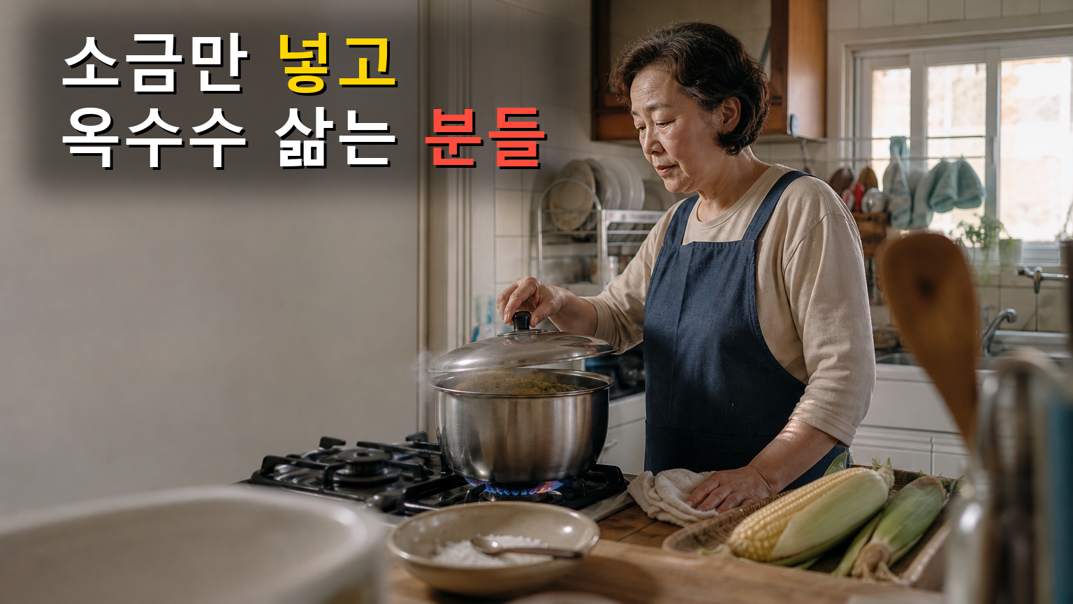소금만 넣고 옥수수 삶는 분들, 단맛이 덜한 이유가 있습니다