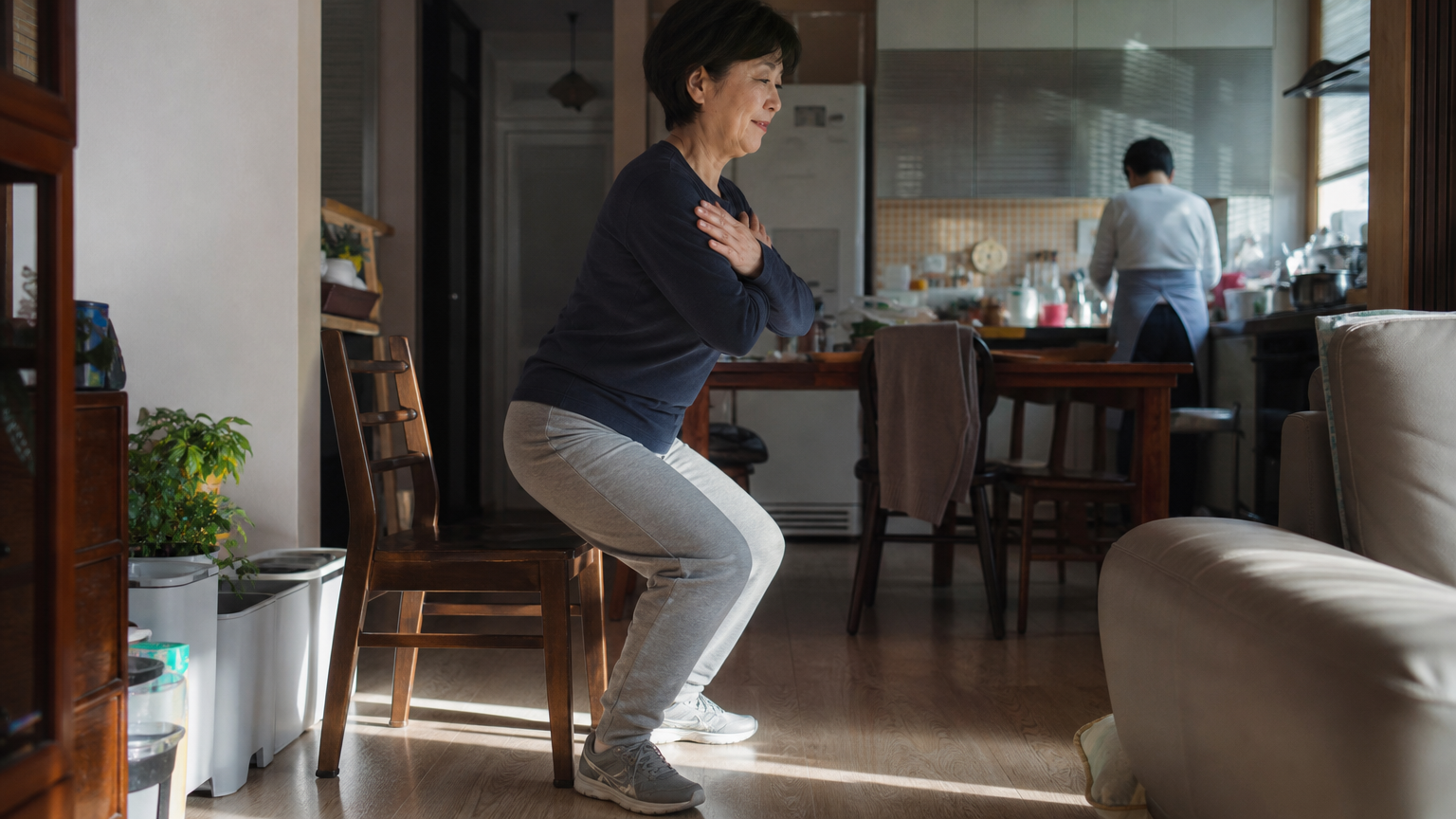 하루 30분 걷기와 이틀에 한 번 근력 운동, 60대엔 어느 쪽이 먼저일까요? 관련 사진 — 내 몸 상태부터 확인하세요